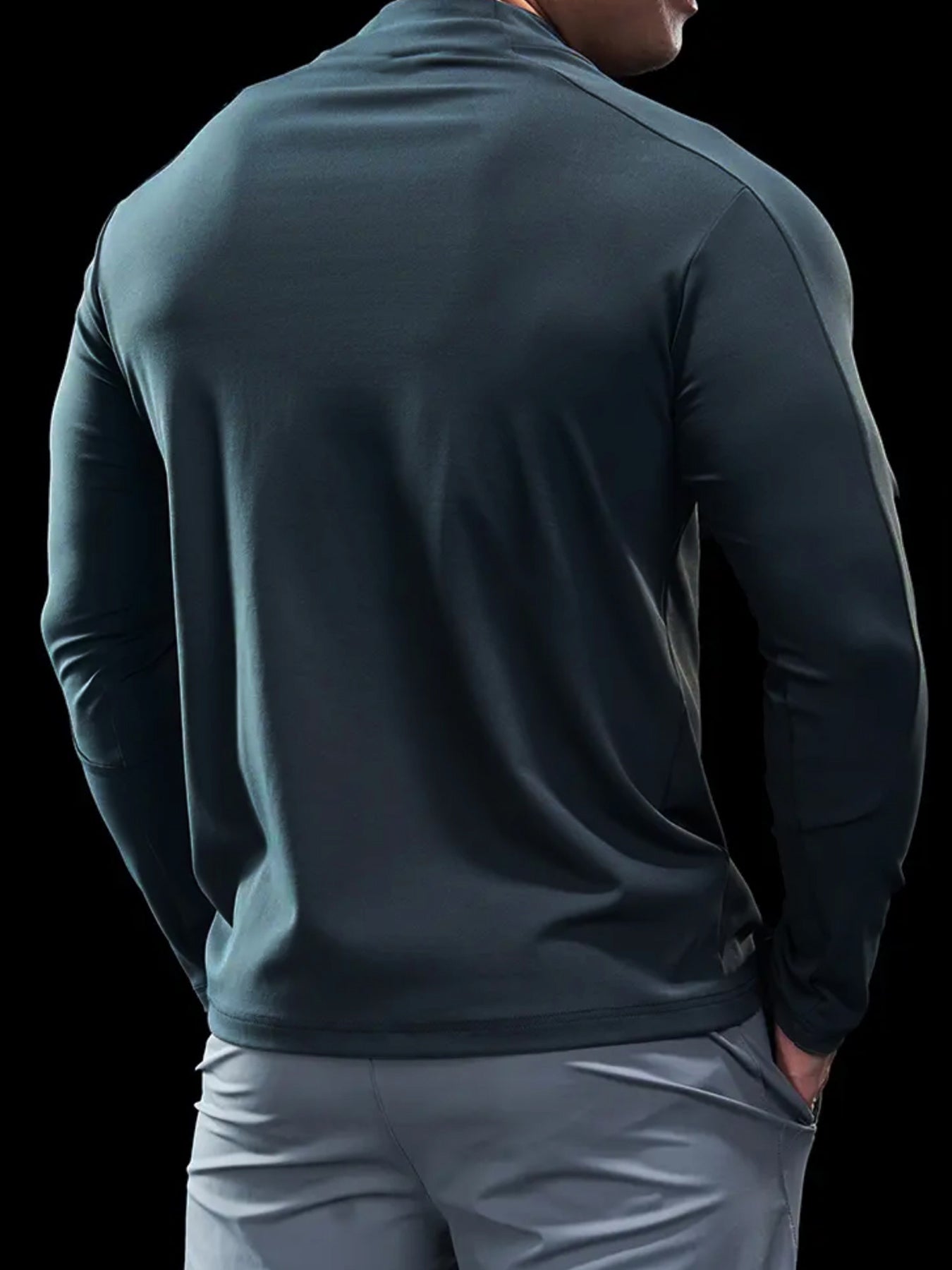Maëlric - Sportjacke SmoothBlend mit schnelltrocknendem Material für Laufen und Fitness mit Reißverschlusskragen