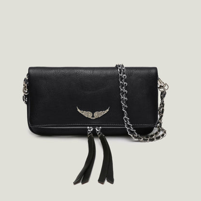 Elegante Schultertasche mit Kettenriemen & Steppdesign – Stilvolle Umhängetasche für Damen