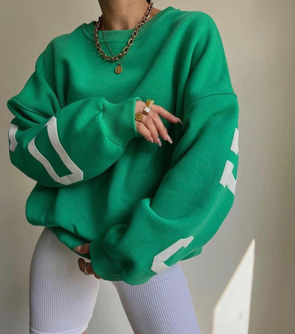 Avelyne - Bequemer und Eleganter Oversize-Pullover für Frauen mit Großen Buchstaben