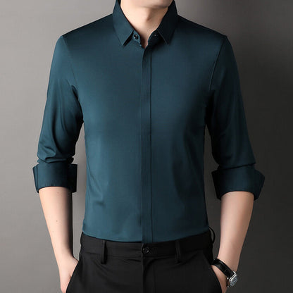 Théo - Mirabella Hemd, Knitterfrei und Stretch für Frühling und Sommer, Elegant für Herren