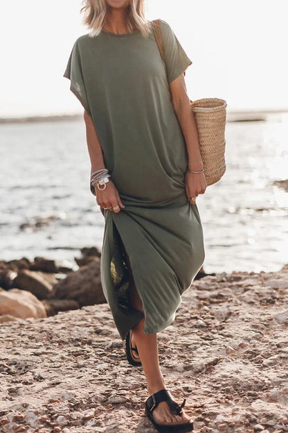 Émilie - Oversize Maxikleid T-Shirt Unverzichtbar, Bequem und Stylisch für Frauen
