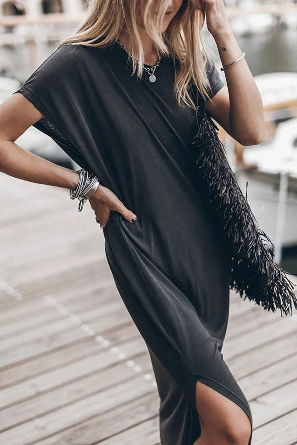 Émilie - Oversize Maxikleid T-Shirt Unverzichtbar, Bequem und Stylisch für Frauen