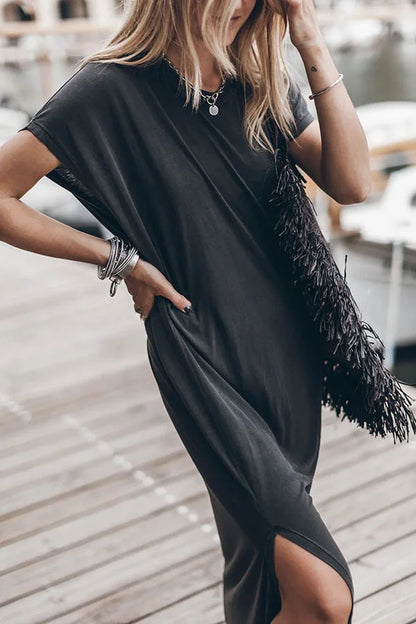 Émilie - Oversize Maxikleid T-Shirt Unverzichtbar, Bequem und Stylisch für Frauen