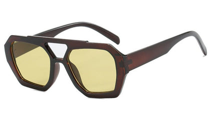 Oversize Statement Sonnenbrille für Damen – Geometrisches Design & UV400 Schutz