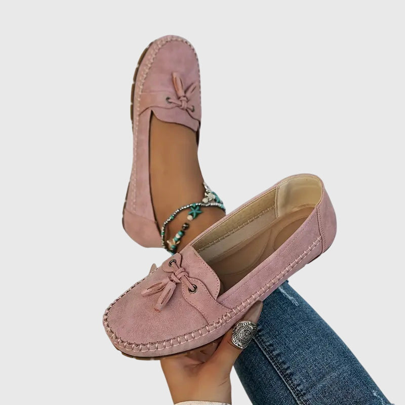 Bequeme Damen Mokassins aus Velours – Leichte Slip-On Schuhe für Alltag & Freizeit