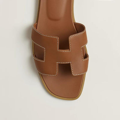 Elegante Slide-Sandalen für Damen mit Cut-Out Design – Flache Sommer Pantoletten