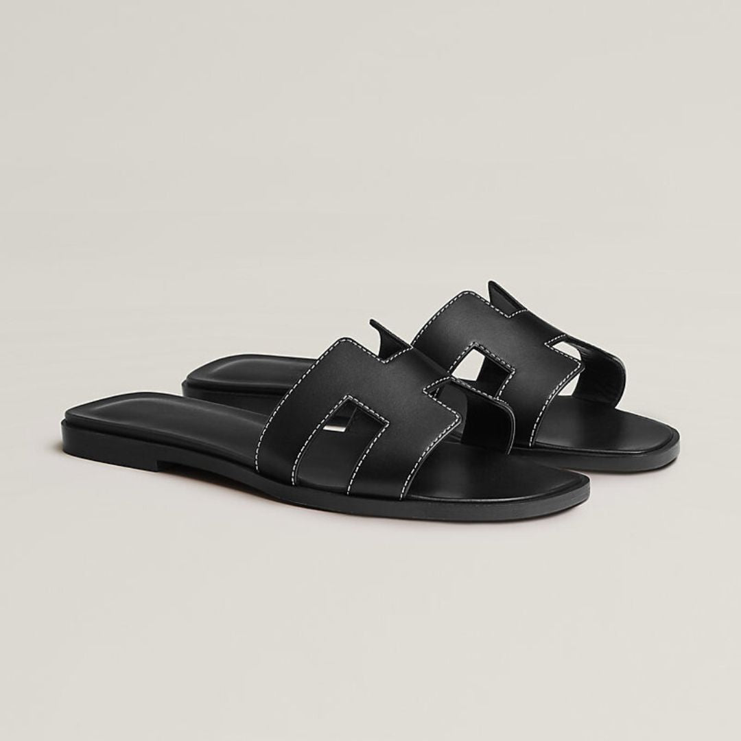Elegante Slide-Sandalen für Damen mit Cut-Out Design – Flache Sommer Pantoletten