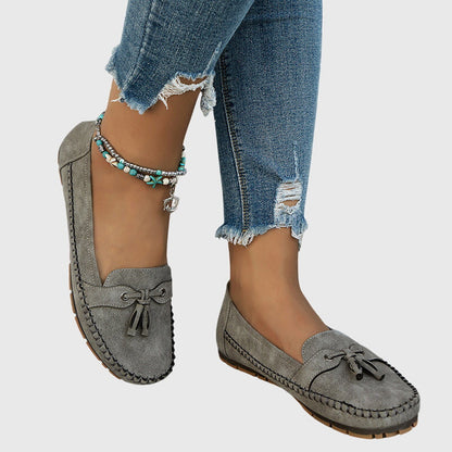 Bequeme Damen Mokassins aus Velours – Leichte Slip-On Schuhe für Alltag & Freizeit