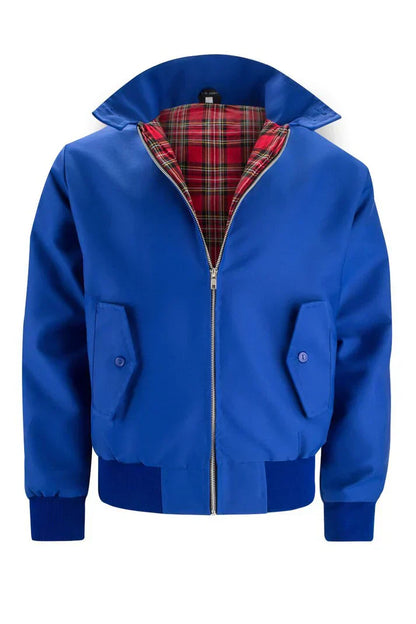 Michel - Elegante Harrington-Jacke mit Schottenmuster und Kragen für den Frühling