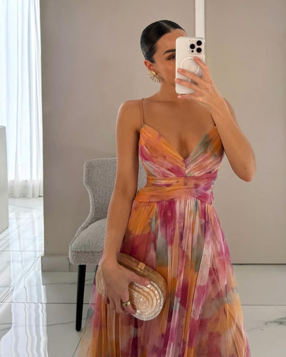Liliane - Maxikleid mit Blumenmuster