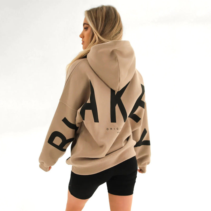 Lovéa - Oversize Kapuzenpullover für Frauen mit auffälligem Textdruck