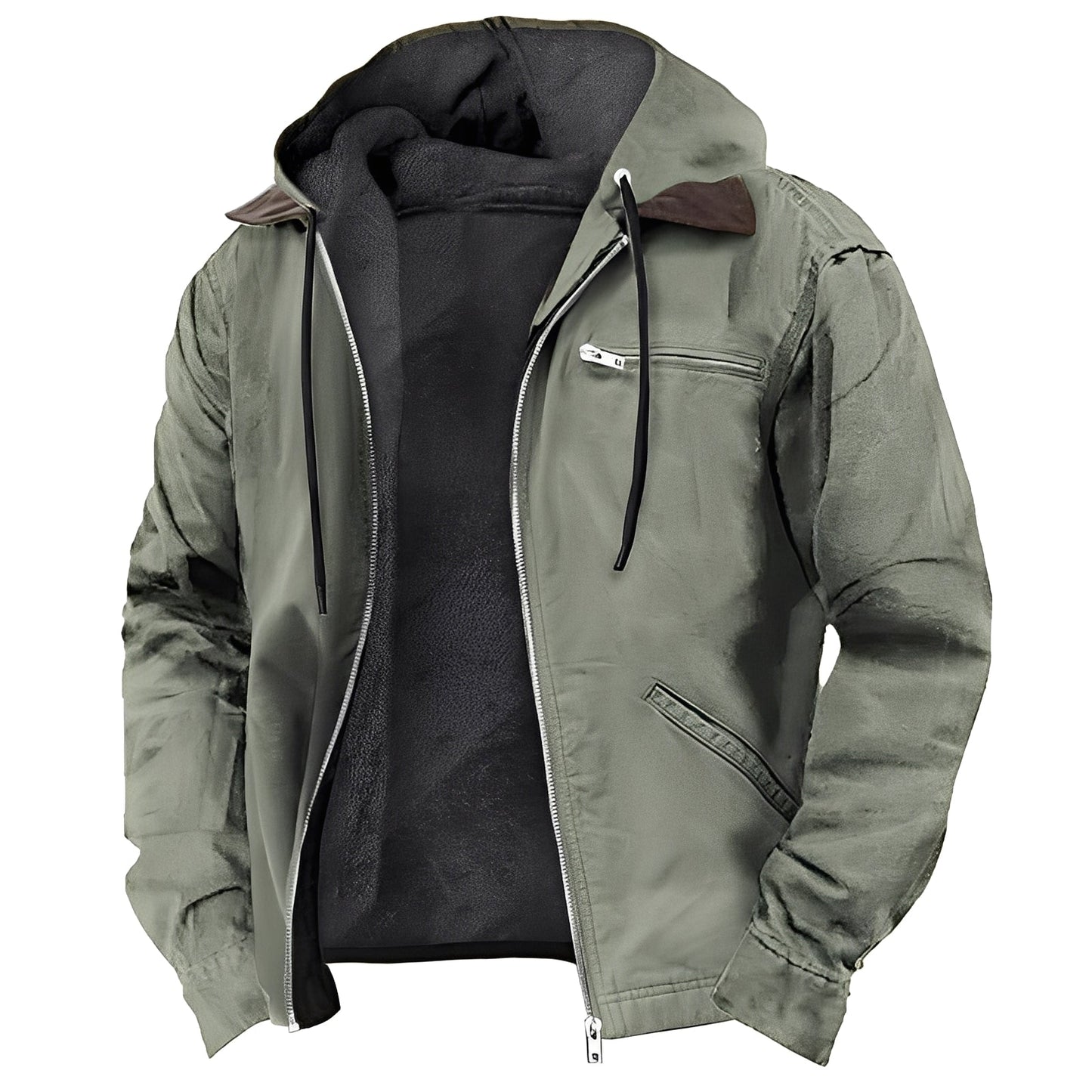 Armand - Elegante Herrenjacke mit Kapuze und Taschen