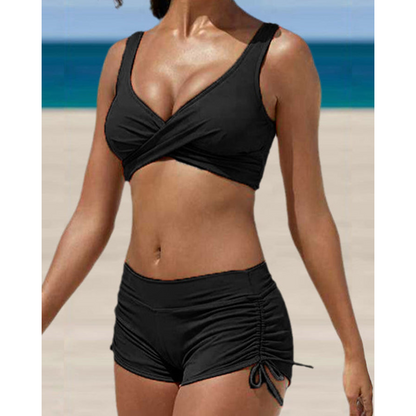 Sportlicher Bikini mit Shorts-Design für Damen – Komfort & Bewegungsfreiheit