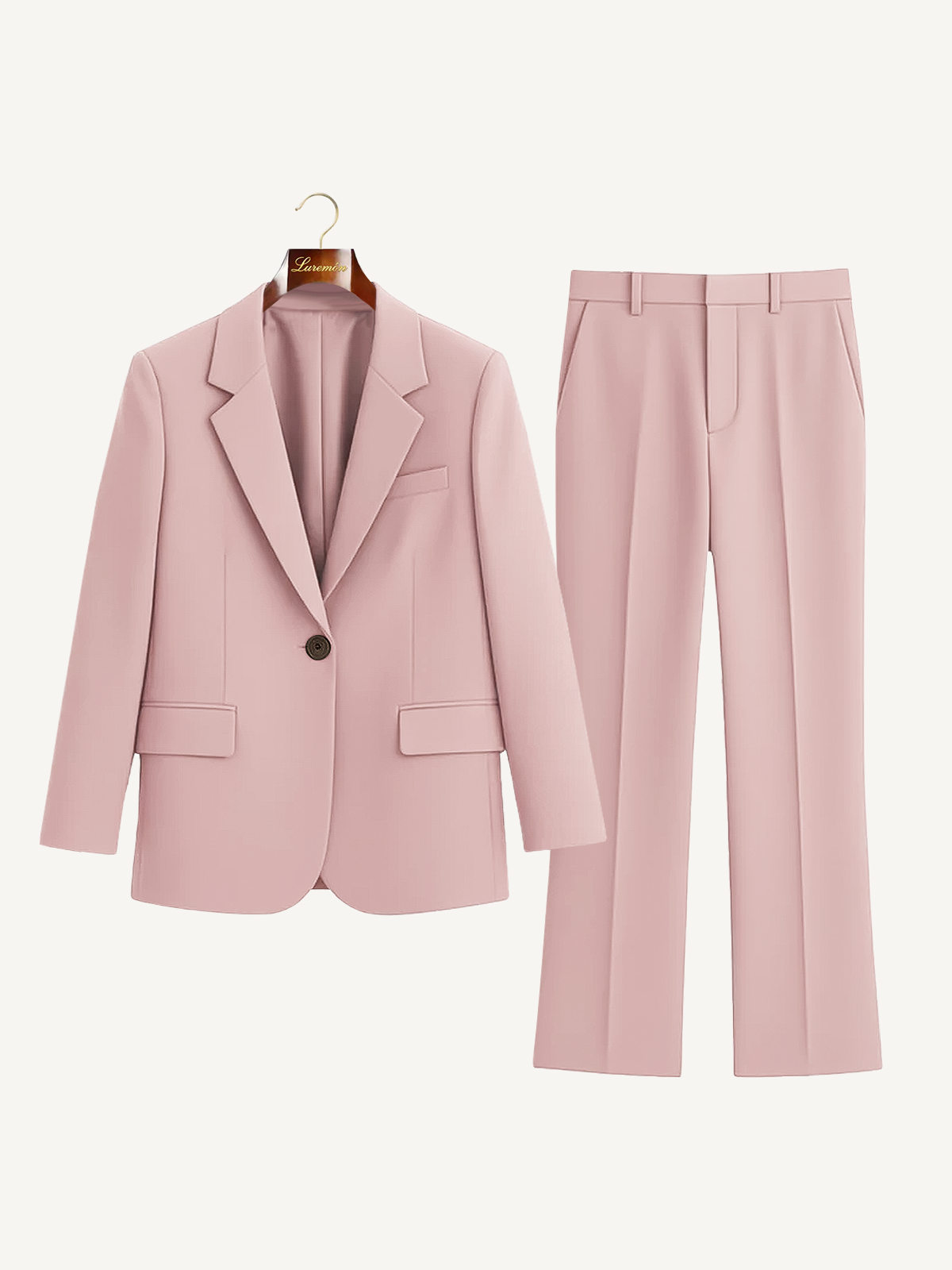 Eleganter Hosenanzug für Damen – Moderner Business Blazer & Stoffhose Set
