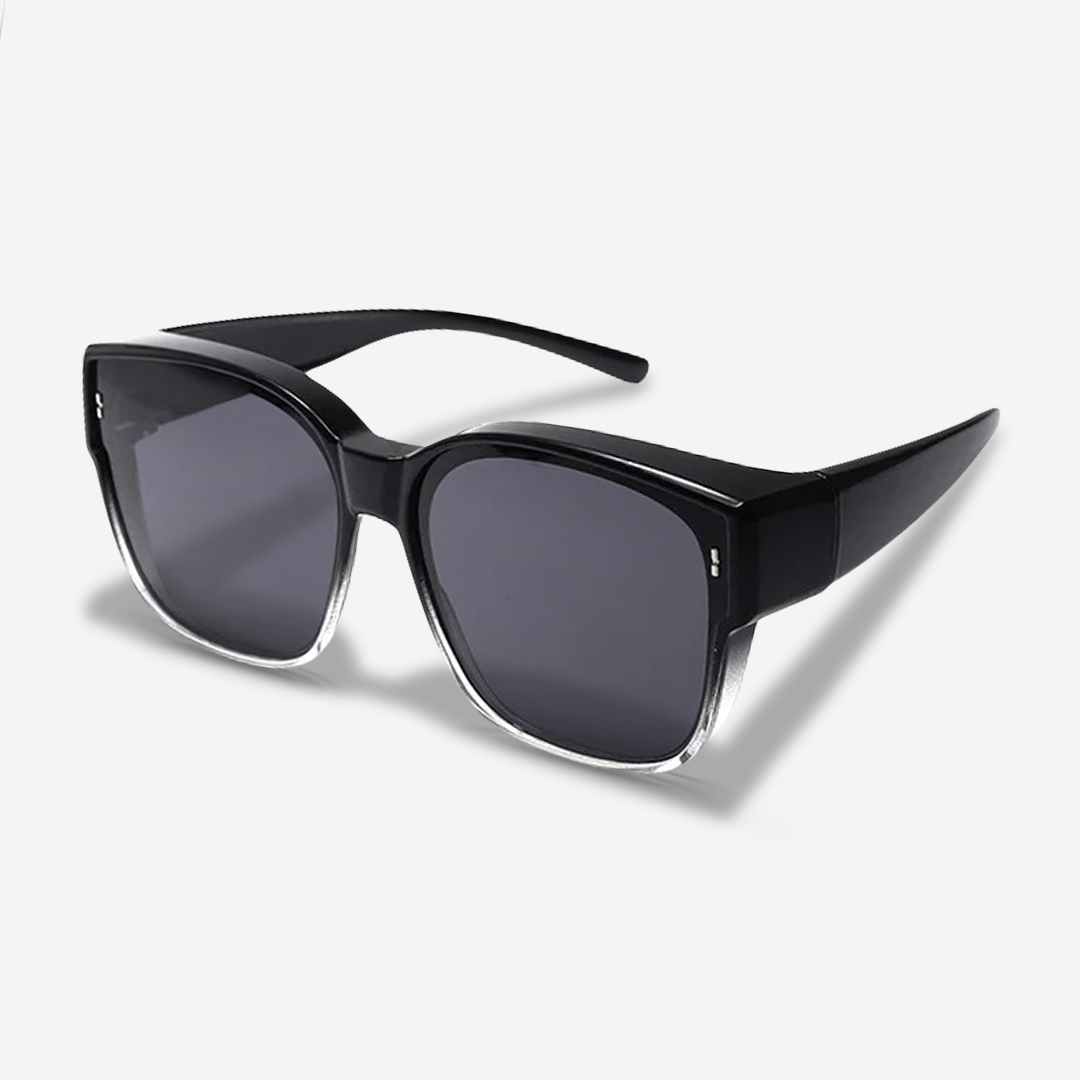 Elegante Oversize Sonnenbrille für Damen – Klassisches Design mit Gold-Detail & UV400 Schutz