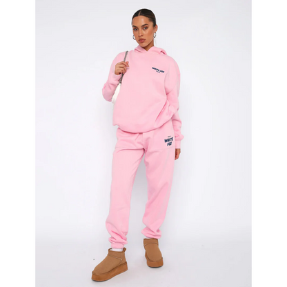 Félicie - Lässiges Sportanzug-Set für Frauen | Kapuzenpullover & Jogginghose | Weiches Fleece-Innenfutter