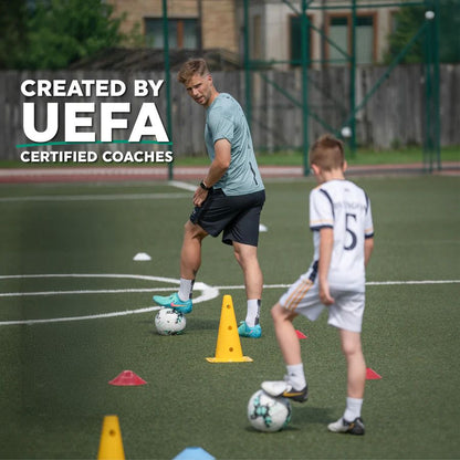 Trainix - Profi-Fußballtrainingsmatte und interaktives Video-Trainingsprogramm
