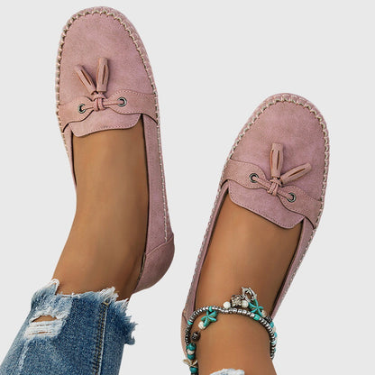 Bequeme Damen Mokassins aus Velours – Leichte Slip-On Schuhe für Alltag & Freizeit