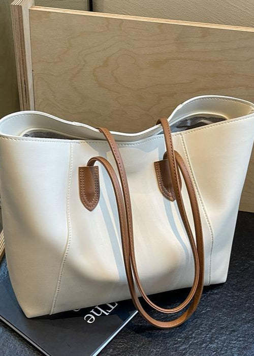 Ambrilys - Großer Klassischer Vegan-Leder Shopper für Frauen