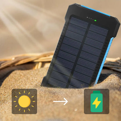 Voltisola - Externe Solar-Batterie 20.000 mAh, Wasserdicht – Tragbare Powerbank