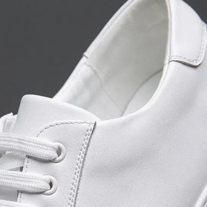 Moderne Herren Leder Sneaker mit weißer Sohle – Elegante Casual Schuhe für Alltag & Business