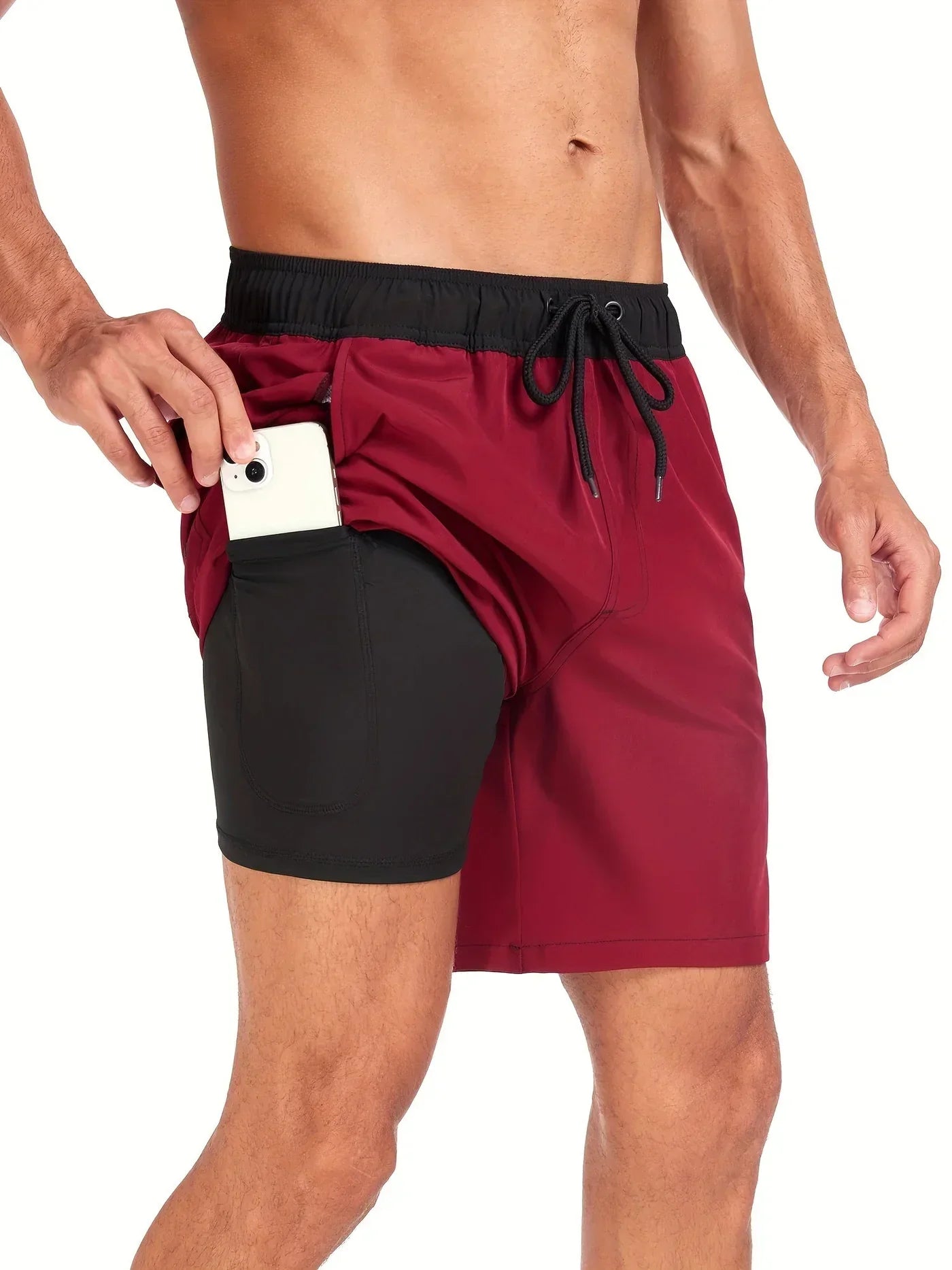 Élio - Herren Badehose mit schnellem Trocknen – Atmungsaktives Polyester & Bequeme Passform mit Handy-Tasche