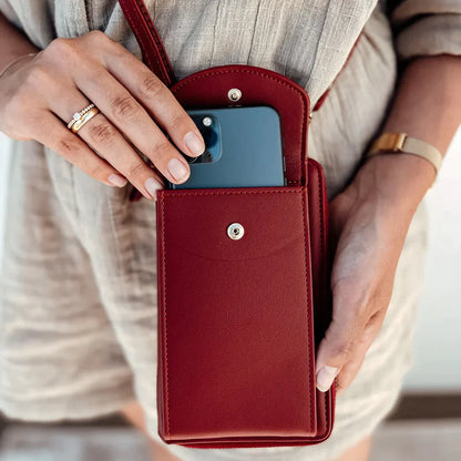 Amarise - Schultertasche für Telefon Geldbörse "Immer Jung"