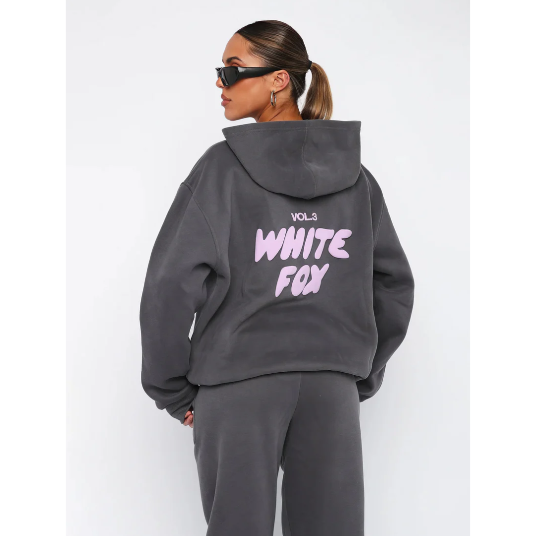 Félicie - Lässiges Sportanzug-Set für Frauen | Kapuzenpullover & Jogginghose | Weiches Fleece-Innenfutter