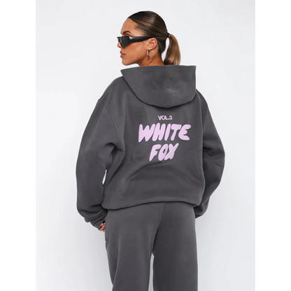 Félicie - Lässiges Sportanzug-Set für Frauen | Kapuzenpullover & Jogginghose | Weiches Fleece-Innenfutter