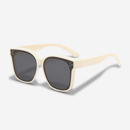 Elegante Oversize Sonnenbrille für Damen – Klassisches Design mit Gold-Detail & UV400 Schutz