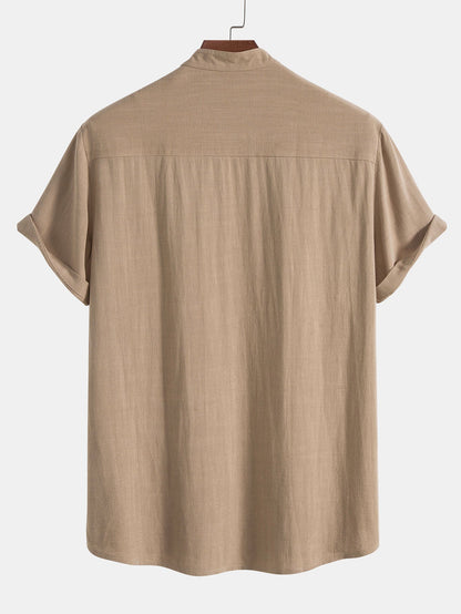 Leichtes Sommer Set aus Hemd & Hose für Herren – Luftiges Freizeit Outfit aus Leinenmix