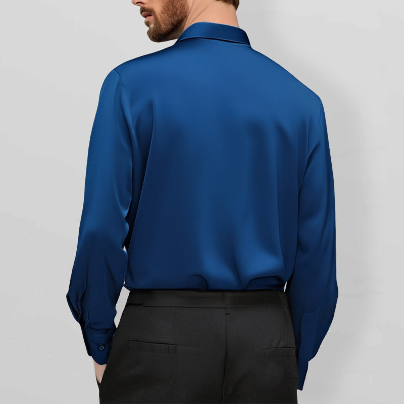 Théo - Mirabella Hemd, Knitterfrei und Stretch für Frühling und Sommer, Elegant für Herren