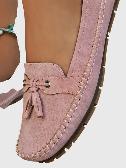 Bequeme Damen Mokassins aus Velours – Leichte Slip-On Schuhe für Alltag & Freizeit