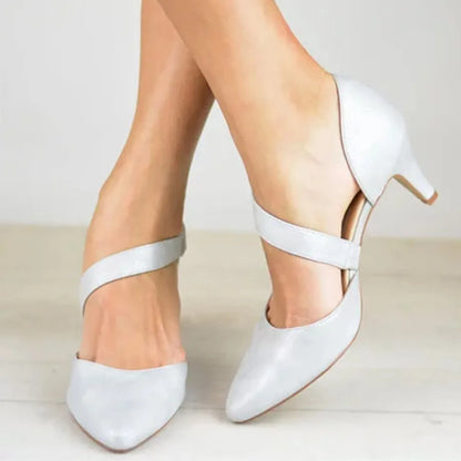 Elegante Pumps mit Riemchen für Damen – Bequeme Low Heels für Alltag & Business