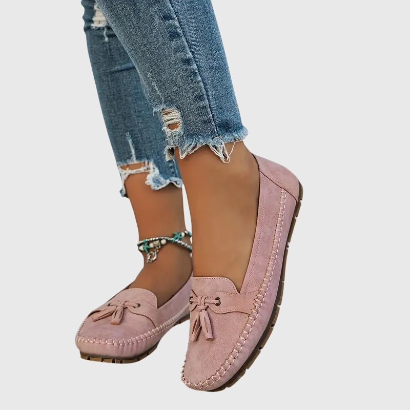 Bequeme Damen Mokassins aus Velours – Leichte Slip-On Schuhe für Alltag & Freizeit