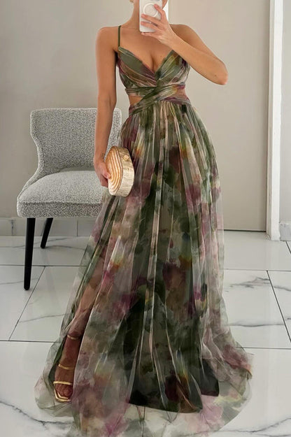 Liliane - Maxikleid mit Blumenmuster