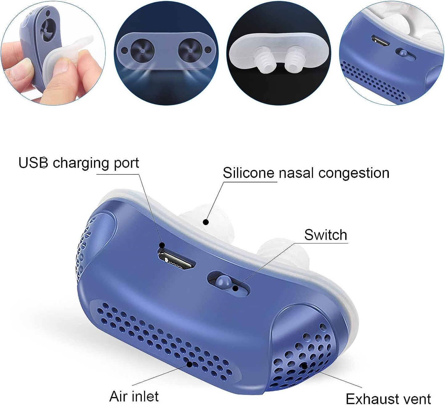 Respilux - Mikro CPAP-Gerät für Schlafapnoe auf Reisen & Anti-Schnarchen – Alternative zur CPAP