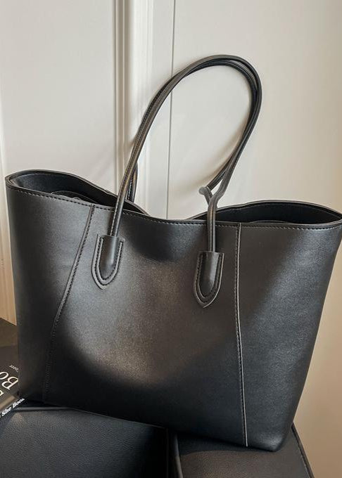 Ambrilys - Großer Klassischer Vegan-Leder Shopper für Frauen