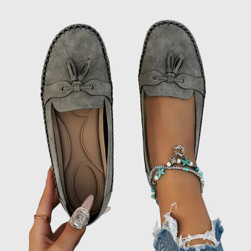Bequeme Damen Mokassins aus Velours – Leichte Slip-On Schuhe für Alltag & Freizeit
