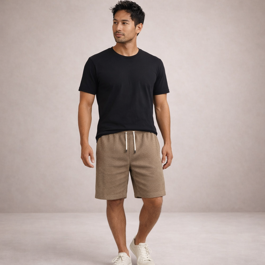 Lässige Sommer Shorts für Herren mit Tunnelzug – Leichte Freizeitshorts atmungsaktiv & bequem