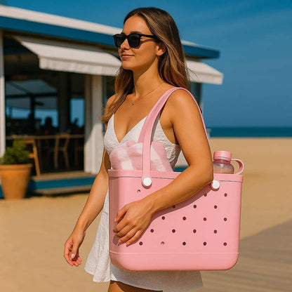 Ariane - Strandtasche & XL Wochenendtasche – Hellrosa – Wasserdicht und Sandabweisend
