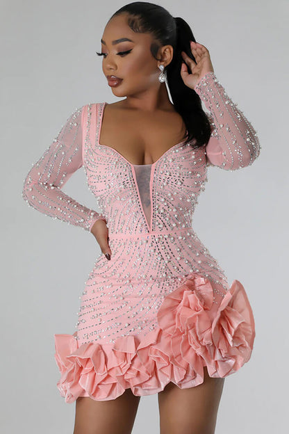 Pauline - Maxikleid für Damen, Sommer, Rippstrick, leicht und ultra-fließend, mit feinen Trägern, freiem Rücken, V-Ausschnitt und doppelten seitlichen Schlitzen