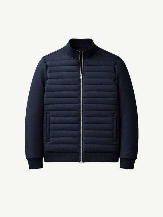 Leichte Herren Steppjacke mit Reißverschluss – Moderne Übergangsjacke Atmungsaktiv & Stylisch