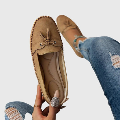 Bequeme Damen Mokassins aus Velours – Leichte Slip-On Schuhe für Alltag & Freizeit