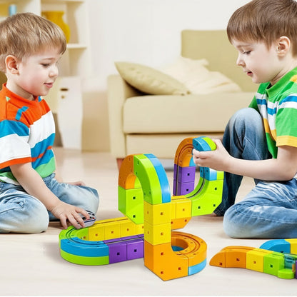 Tracivie - Selbstmontage Würfelbahn – Kreativ & Aktiv – DIY Zugspiel