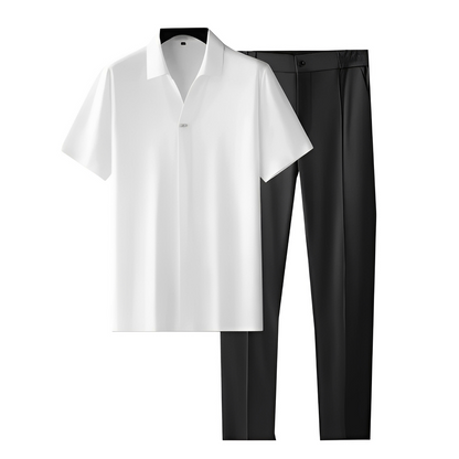 Éloi - Elegantes und Leichtes Herrenensemble für Frühling und Sommer, Polo und Hose