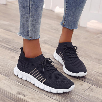 Atmungsaktive Damen Sneaker mit Memory-Sohle – Leichte Mesh Turnschuhe für Alltag & Komfort