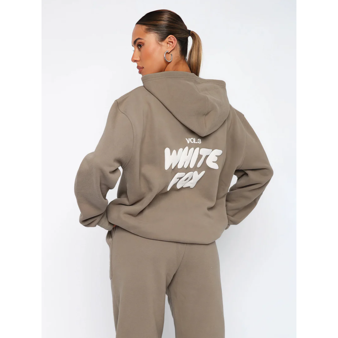 Félicie - Lässiges Sportanzug-Set für Frauen | Kapuzenpullover & Jogginghose | Weiches Fleece-Innenfutter