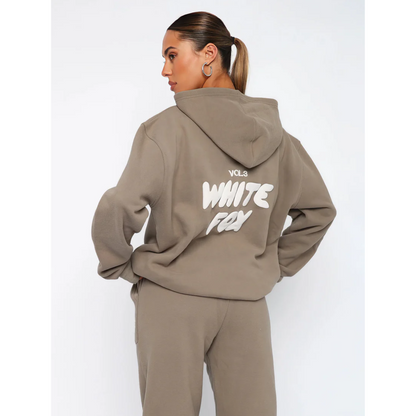 Félicie - Lässiges Sportanzug-Set für Frauen | Kapuzenpullover & Jogginghose | Weiches Fleece-Innenfutter