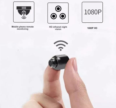 Survélia - Mini-WiFi-Kamera mit Nachtsicht 1080P, Video und Audio